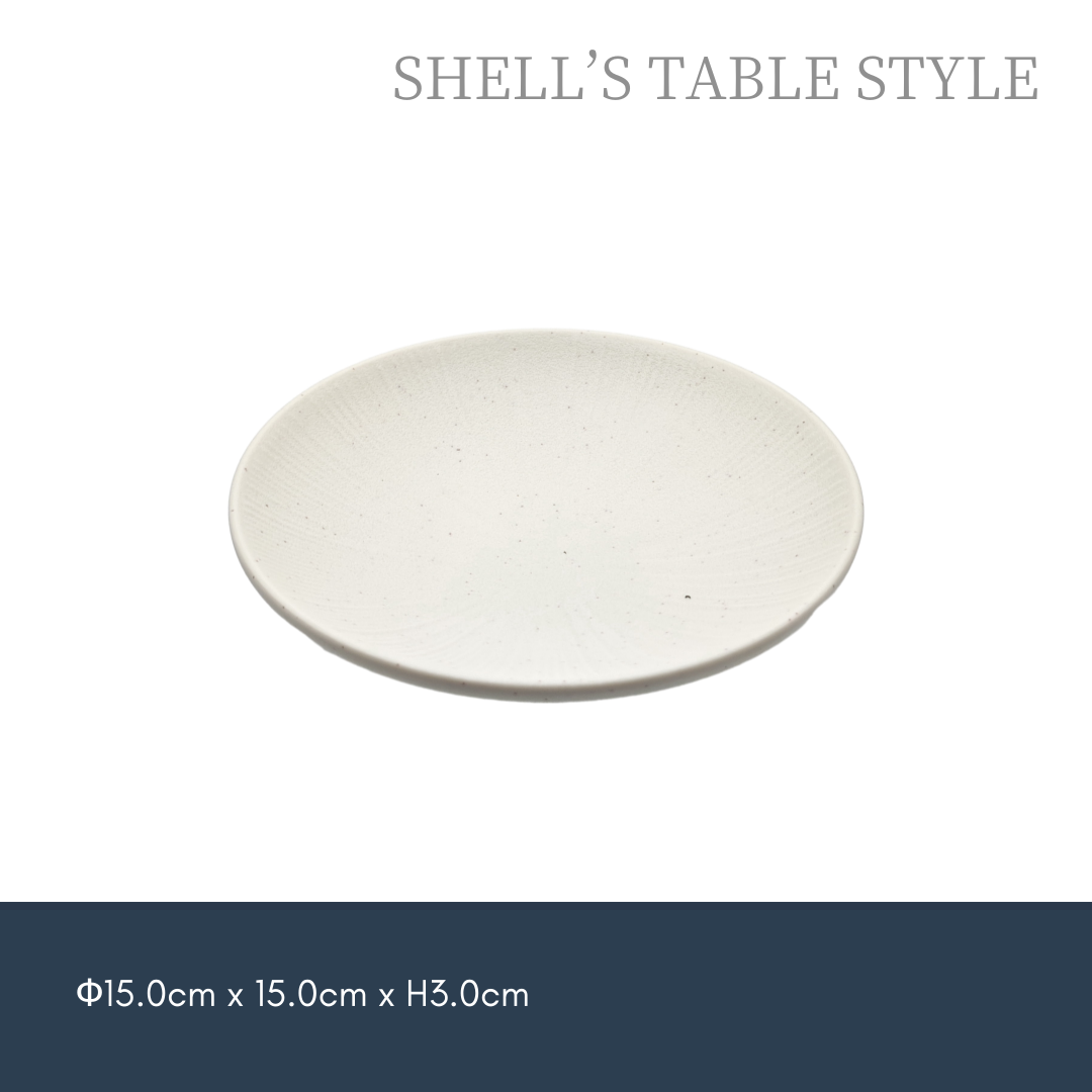 Đĩa tròn 6 inch, phủ bột mì trắng